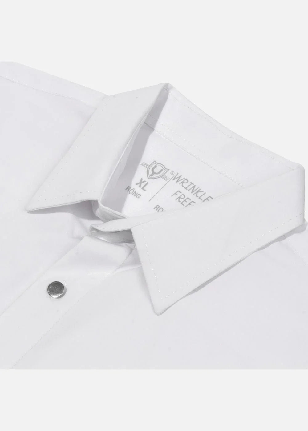 Áo Sơ Mi Tay Dài Vải Hoa Hồng Kháng Khuẩn The CEO 003 Trắng - YaMe.vn