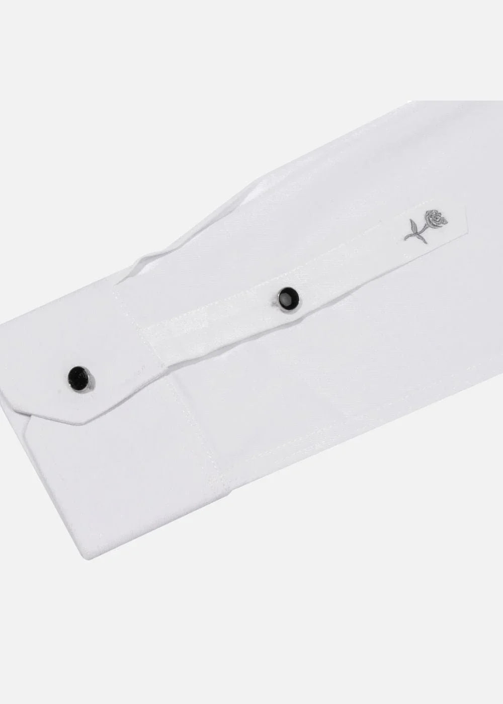 Áo Sơ Mi Tay Dài Vải Hoa Hồng Kháng Khuẩn The CEO 004 Trắng - YaMe.vn