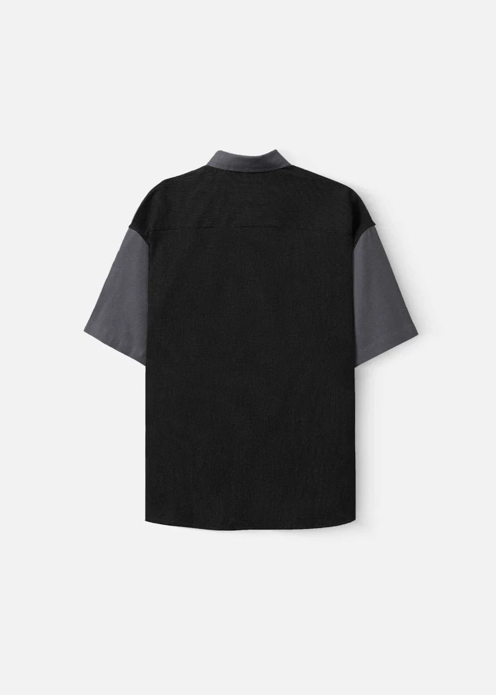 Áo Sơ Mi Tay Ngắn Vải Nhung Corduroy Retro Ít Nhăn Seventy Seven 22 Đen - YaMe.vn