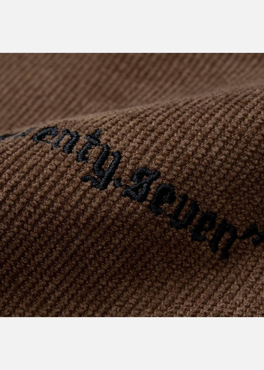 Áo Sơ Mi Tay Ngắn Vải Nhung Corduroy Retro Ít Nhăn Seventy Seven 22 Nâu Đen - YaMe.vn