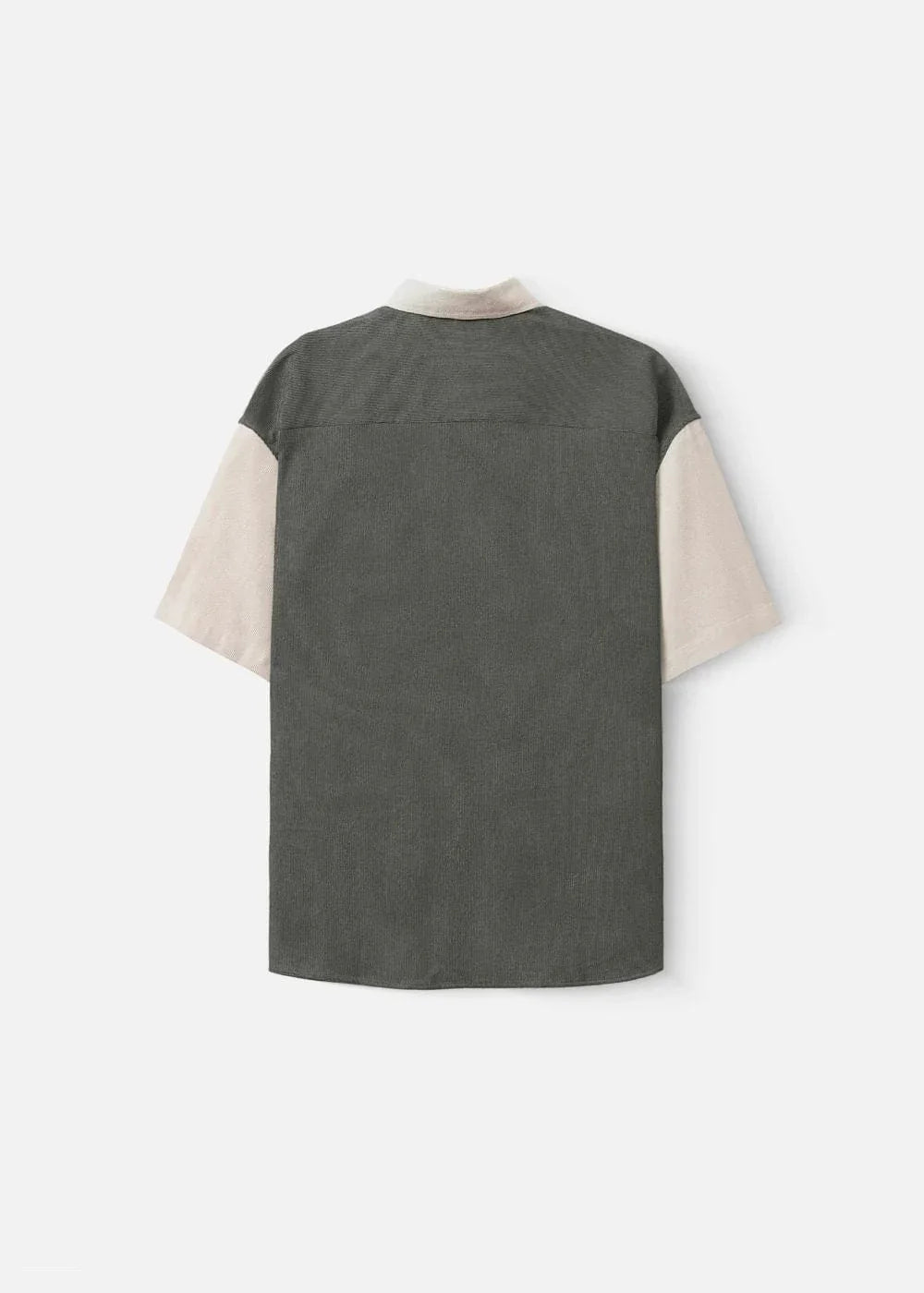 Áo Sơ Mi Tay Ngắn Vải Nhung Corduroy Retro Ít Nhăn Seventy Seven 22 Xanh Lá Đậm - YaMe.vn