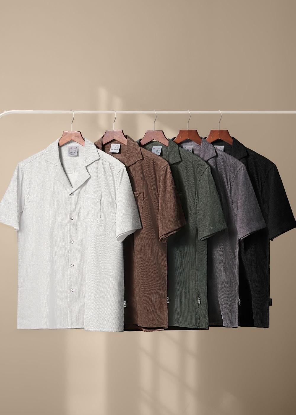 Áo Sơ Mi Tay Ngắn Cổ Cuban Áo Sơ Mi Seventy Seven 23 Be