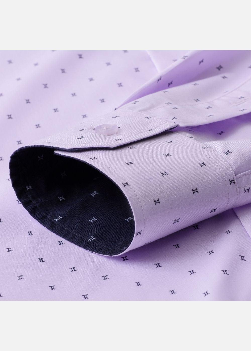 Áo Sơ Mi Tay Dài Siêu Mịn Seventy Seven 52 Tím - YaMe.vn