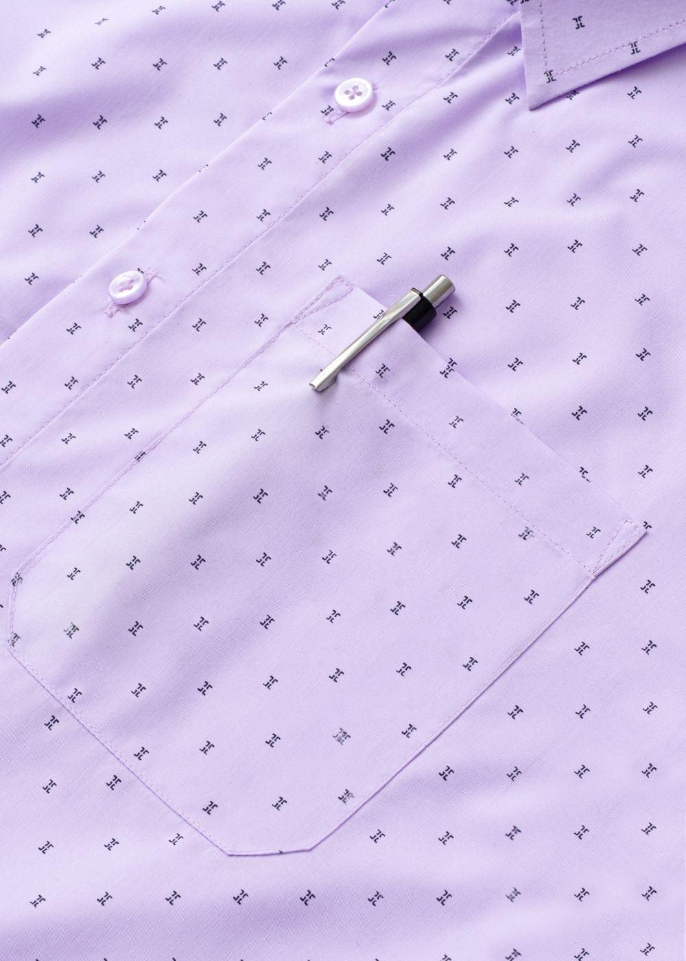 Áo Sơ Mi Tay Dài Siêu Mịn Seventy Seven 52 Tím - YaMe.vn