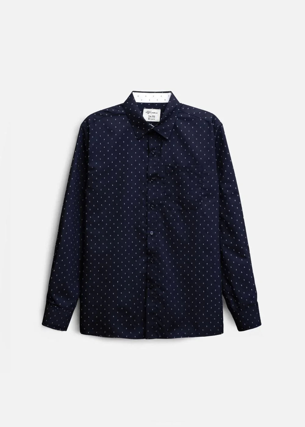 Áo Sơ Mi Tay Dài Siêu Mịn Seventy Seven 52 Xanh Dương Đậm - YaMe.vn