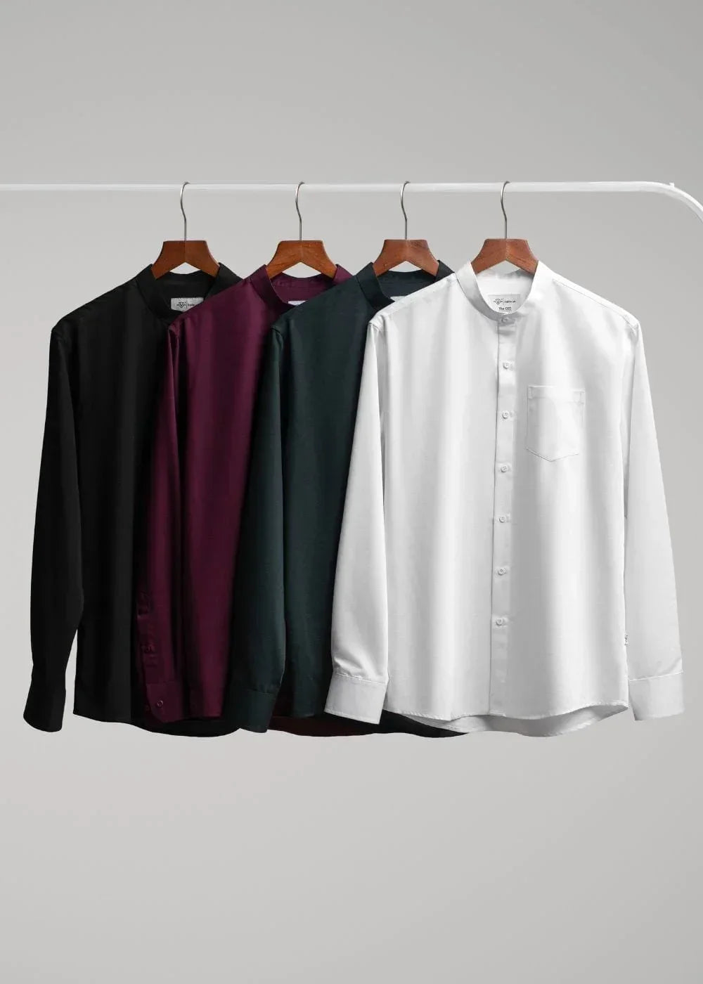 Áo Sơ Mi Tay Dài Slubbed Bamboo The CEO 009 Đỏ Đậm - YaMe.vn