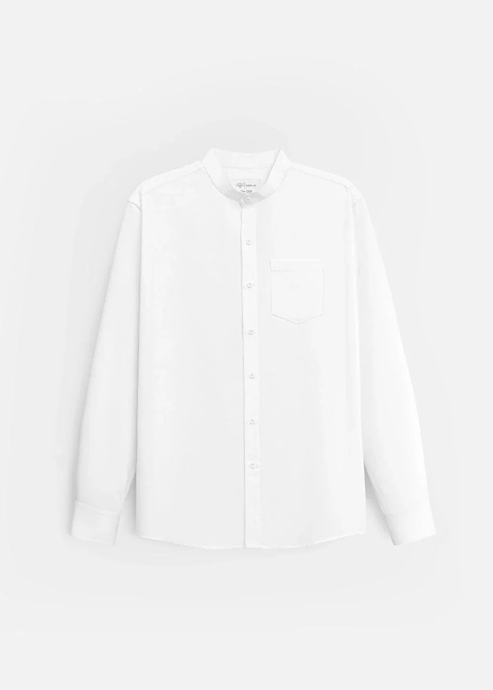 Áo Sơ Mi Tay Dài Slubbed Bamboo The CEO 009 Trắng - YaMe.vn