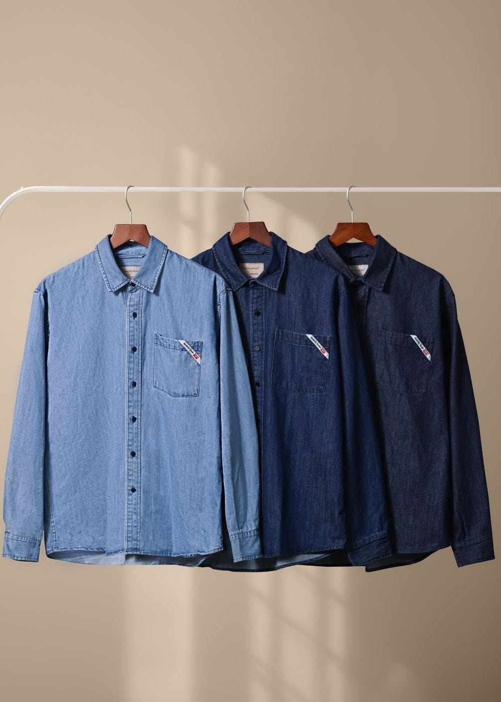 Áo Sơ Mi Tay Dài Cổ Bẻ Áo Sơ Mi The Original 50 Xanh Đậm