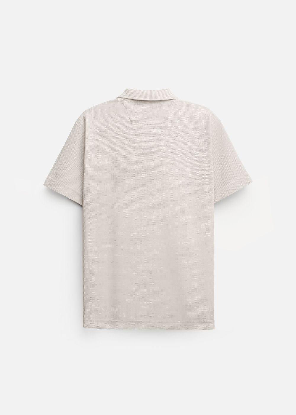 Áo Thun Polo Mesh Jacquard Thoáng Khí The Weekend 032 Be - YaMe.vn