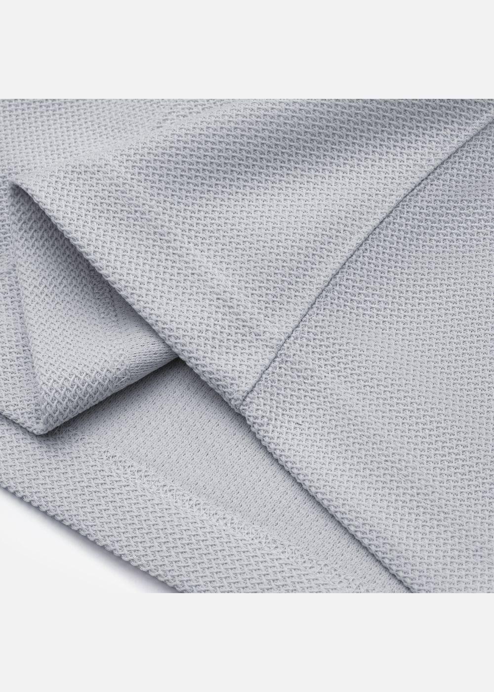 Áo Thun Polo Mesh Jacquard Thoáng Khí The Weekend 032 Xám - YaMe.vn