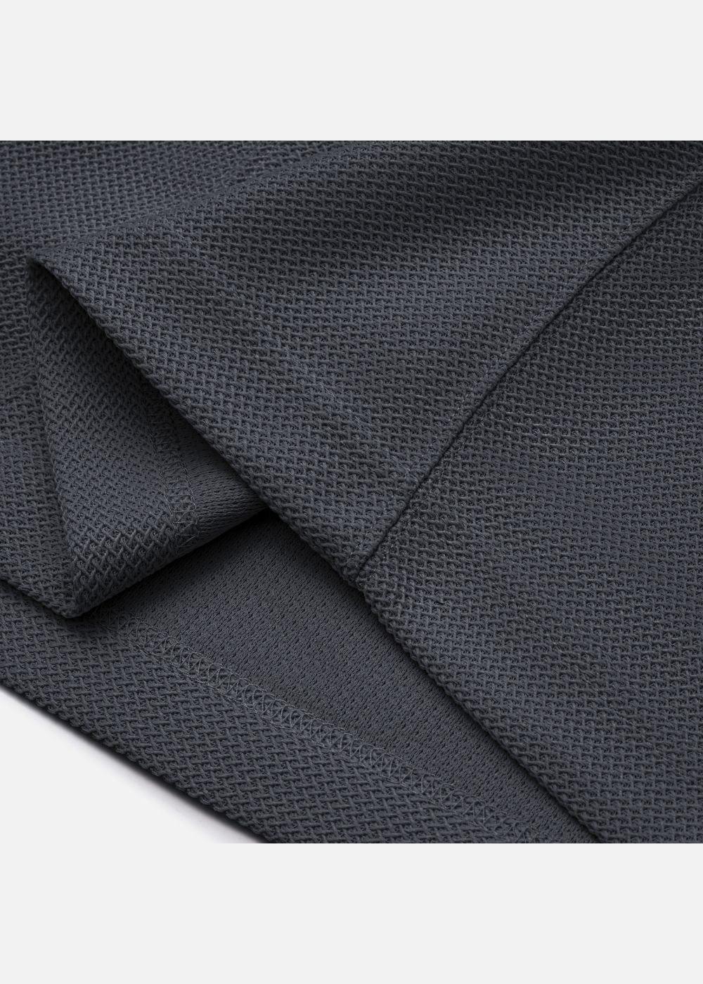 Áo Thun Polo Mesh Jacquard Thoáng Khí The Weekend 032 Xám Đậm - YaMe.vn