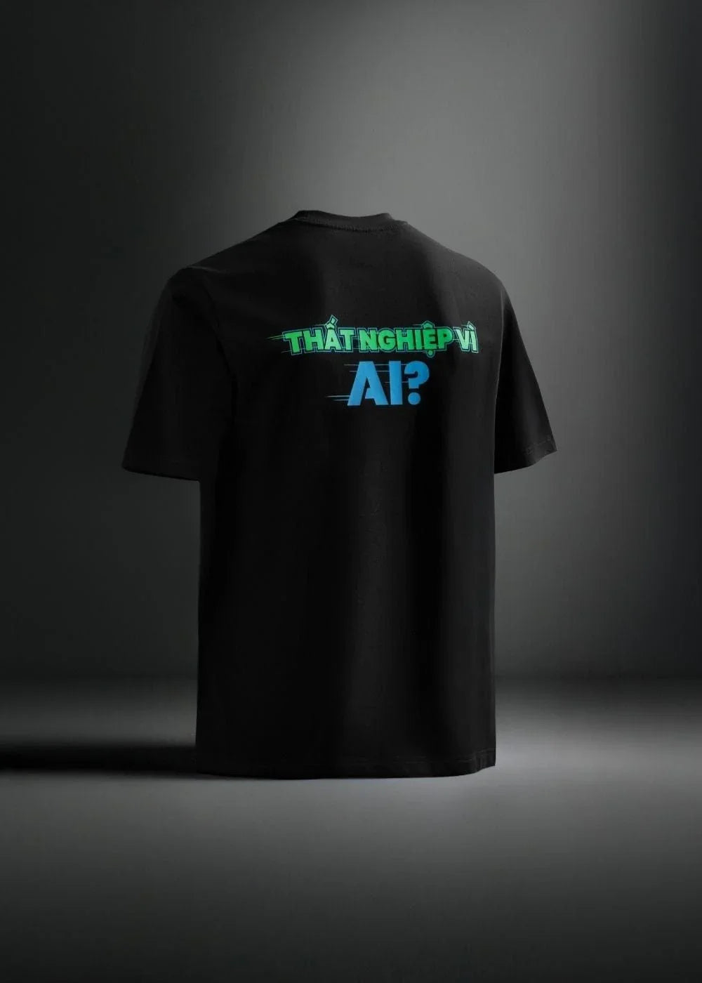 Áo Thun Neon AI No Style M203 Đen - YaMe.vn