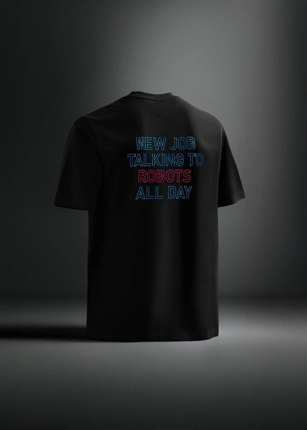 Áo Thun Neon AI No Style M204 Đen - YaMe.vn