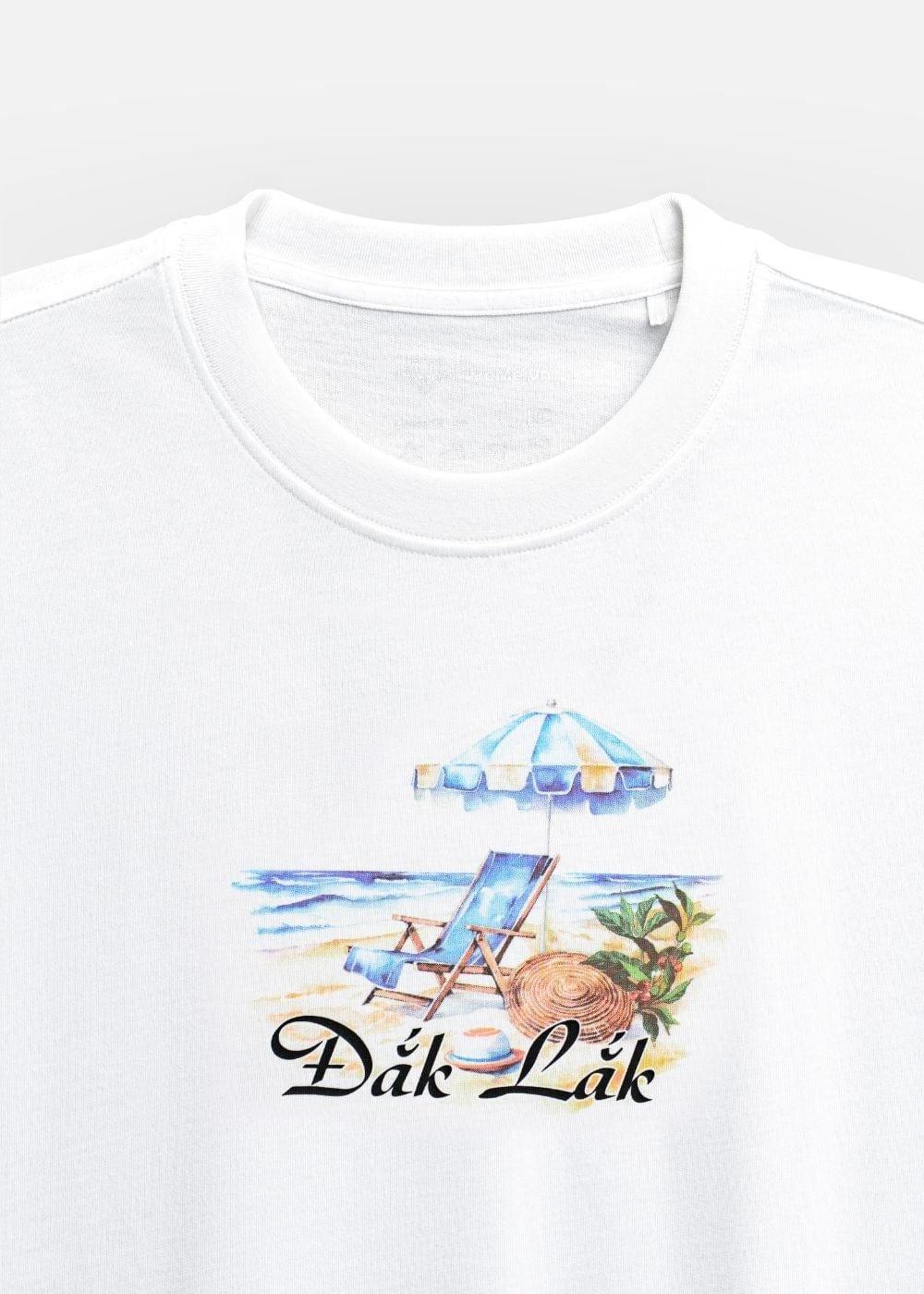 Áo Thun “ Làng Chài Đắk Lắk” No Style M206 Trắng - YaMe.vn