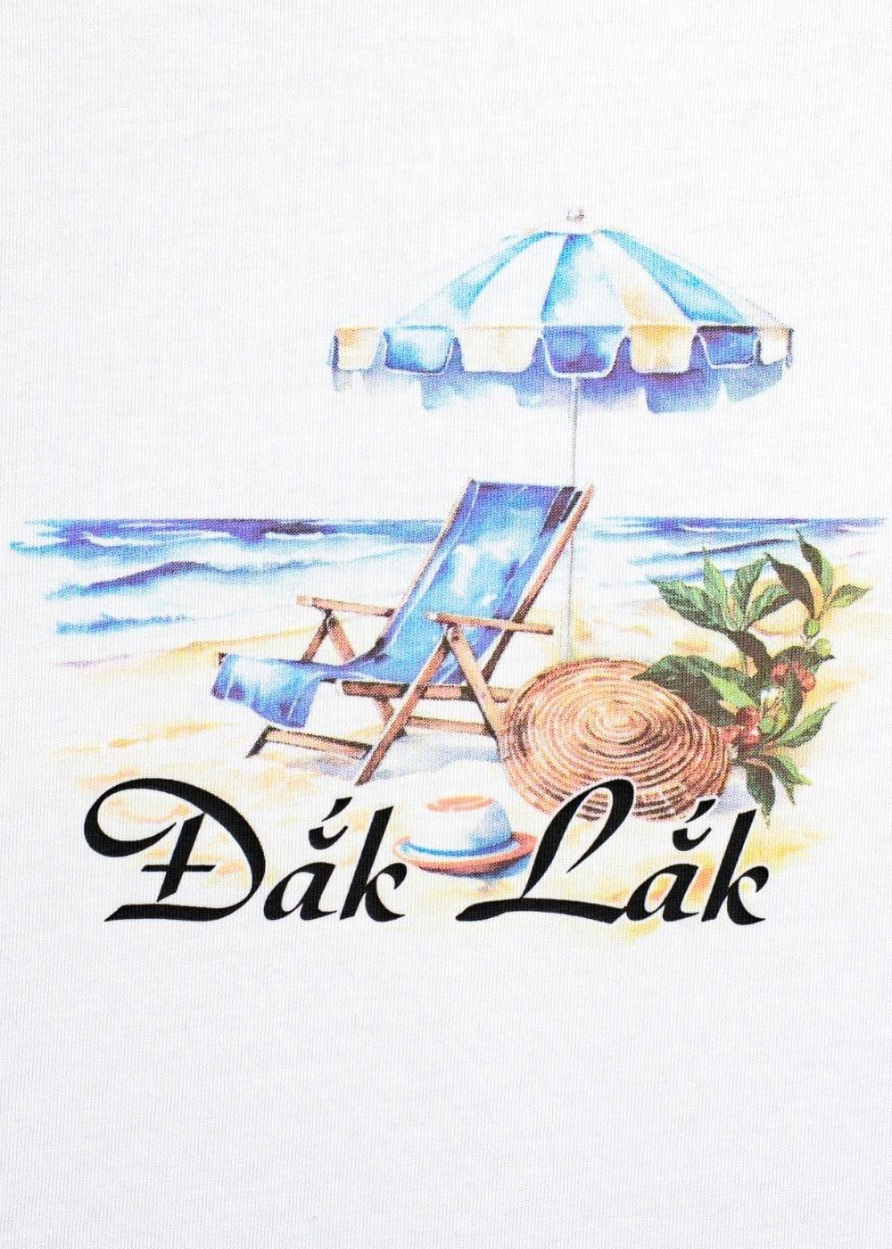 Áo Thun “ Làng Chài Đắk Lắk” No Style M206 Trắng - YaMe.vn