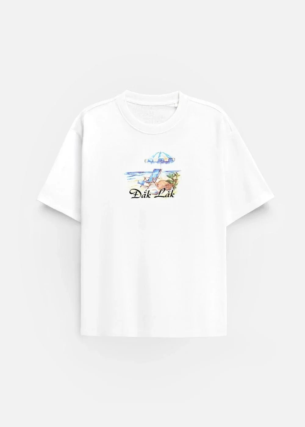 Áo Thun “ Làng Chài Đắk Lắk” No Style M206 Trắng - YaMe.vn