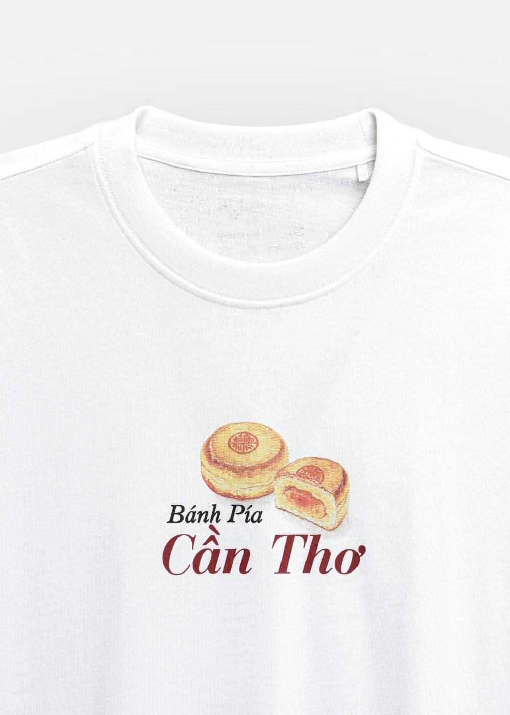Áo Thun “Bánh Pía-Cần Thơ ” No Style M211 Trắng - YaMe.vn
