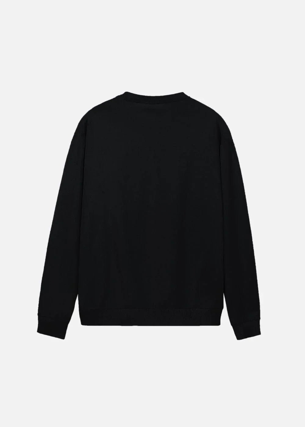 Áo Thun Sweater Mềm Mịn Mát The Minimalist 008 Đen - YaMe.vn