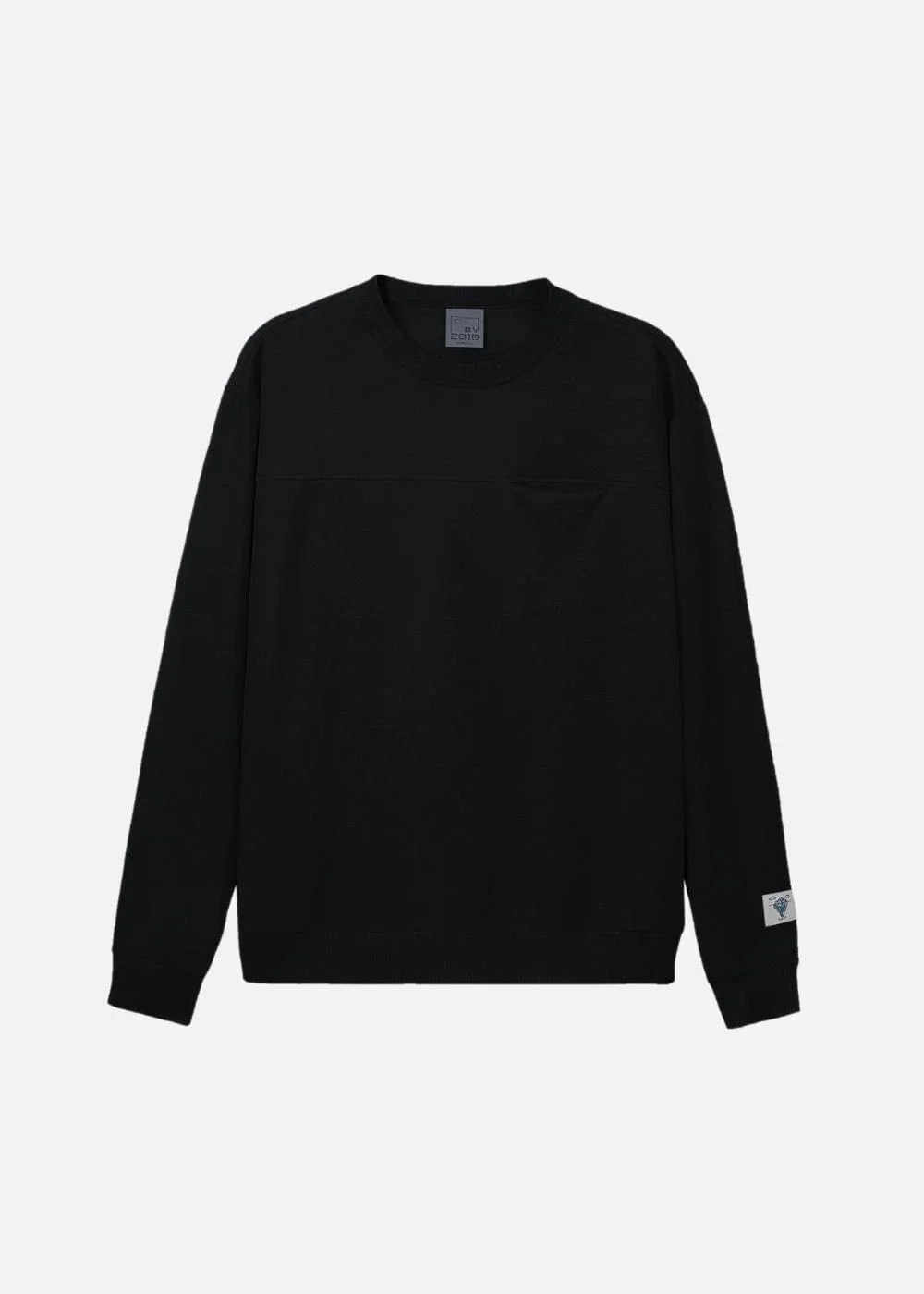 Áo Thun Sweater Mềm Mịn Mát The Minimalist 008 Đen - YaMe.vn