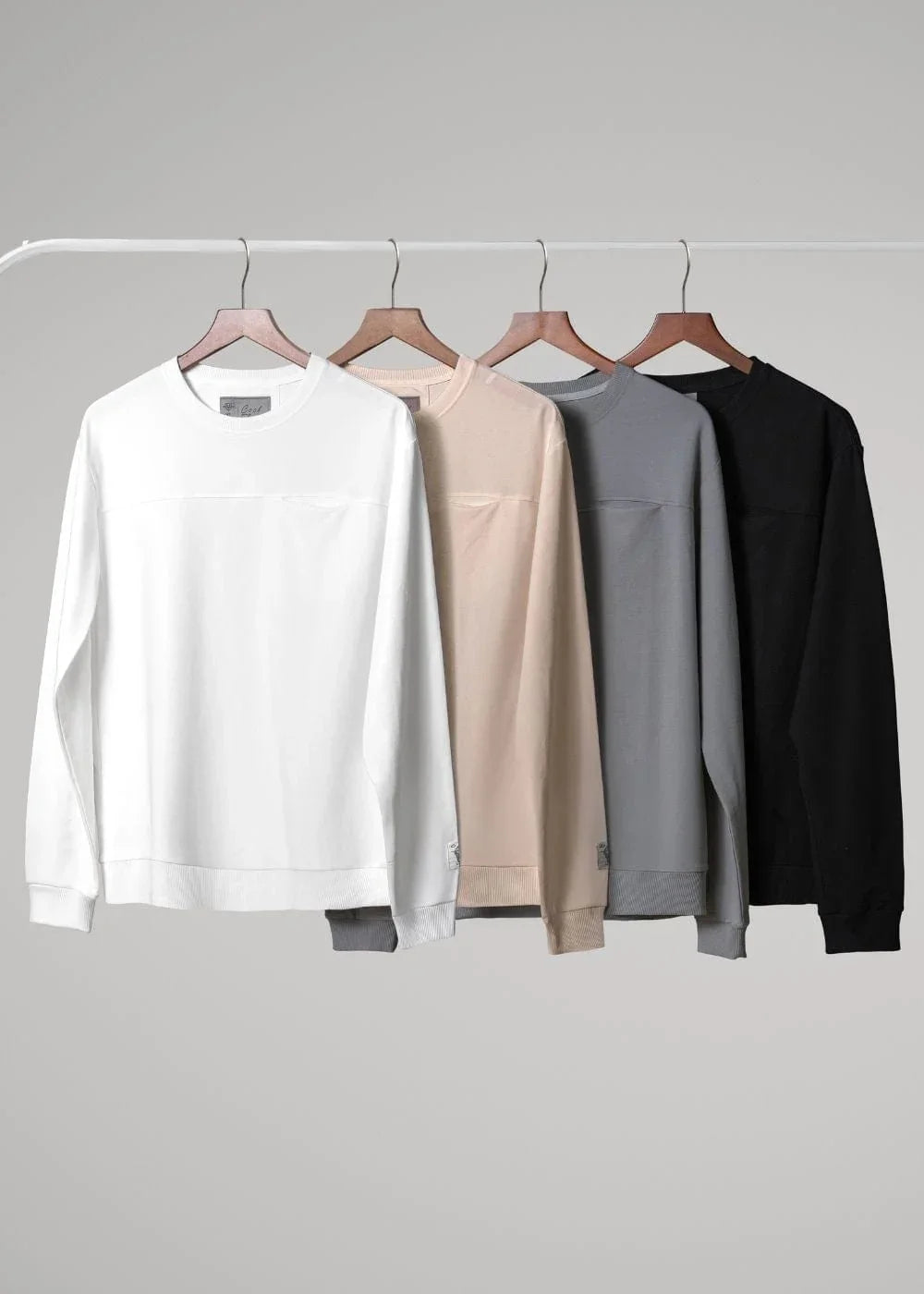 Áo Thun Sweater Mềm Mịn Mát The Minimalist 008 Trắng - YaMe.vn