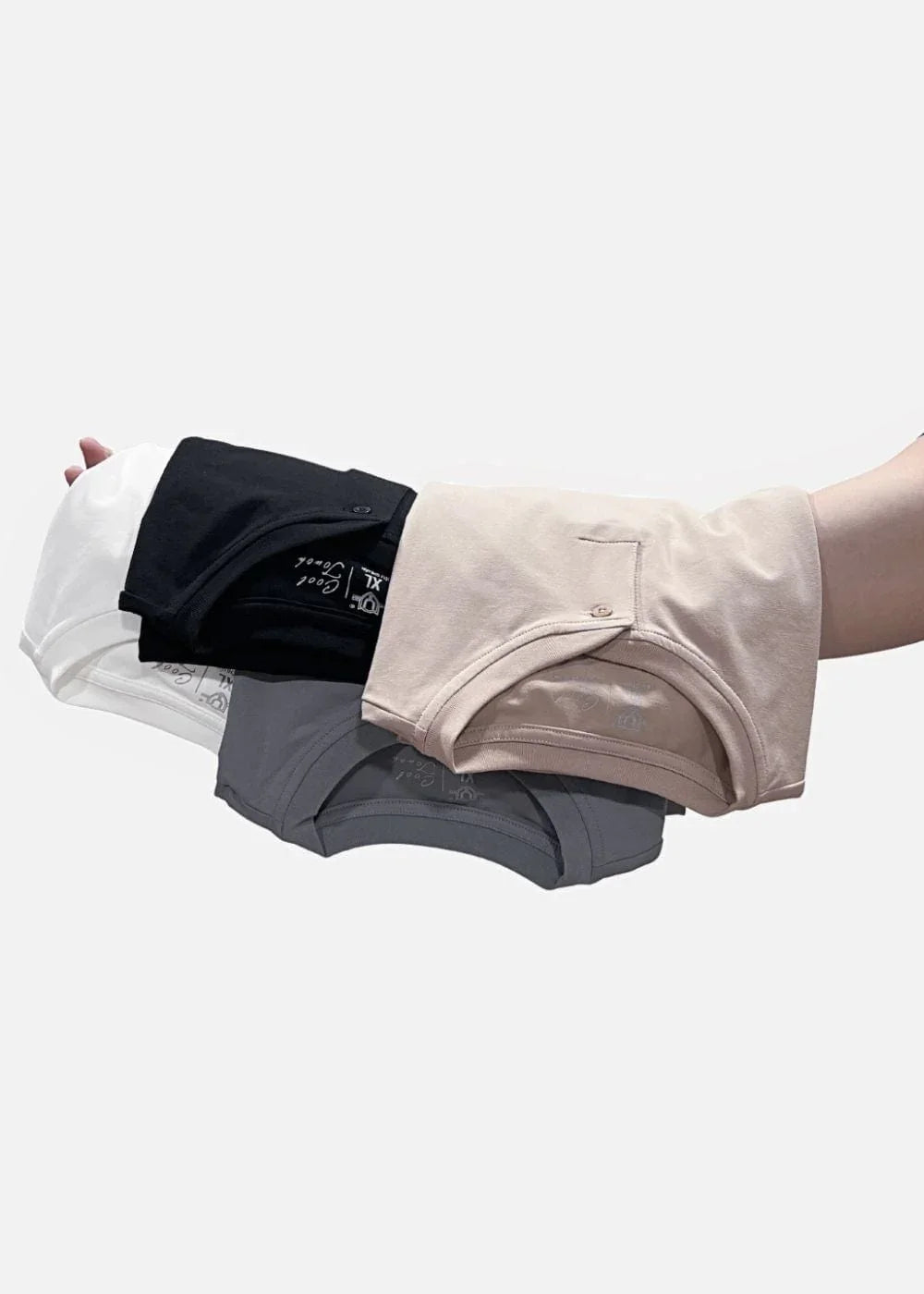 Áo Thun Tay Ngắn Mềm Mịn Mát The Minimalist 007 Xám - YaMe.vn