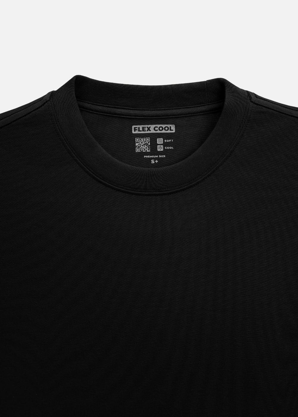 Áo Thun Flexcool Mát Lạnh The Minimalist 005 Đen - YaMe.vn