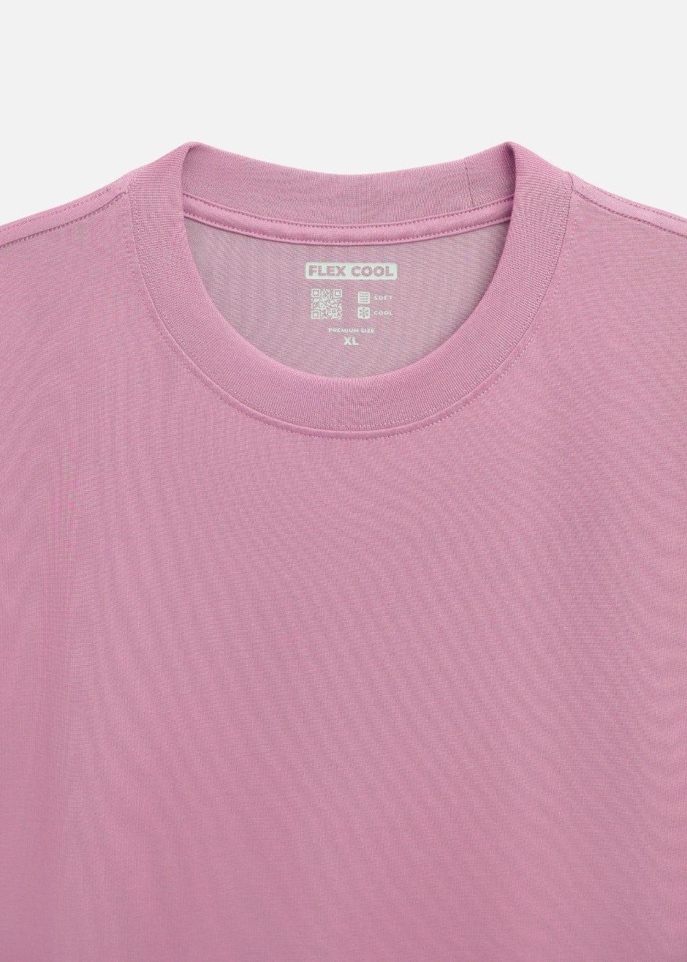 Áo Thun Flexcool Mát Lạnh The Minimalist 005 Hồng Đậm - YaMe.vn