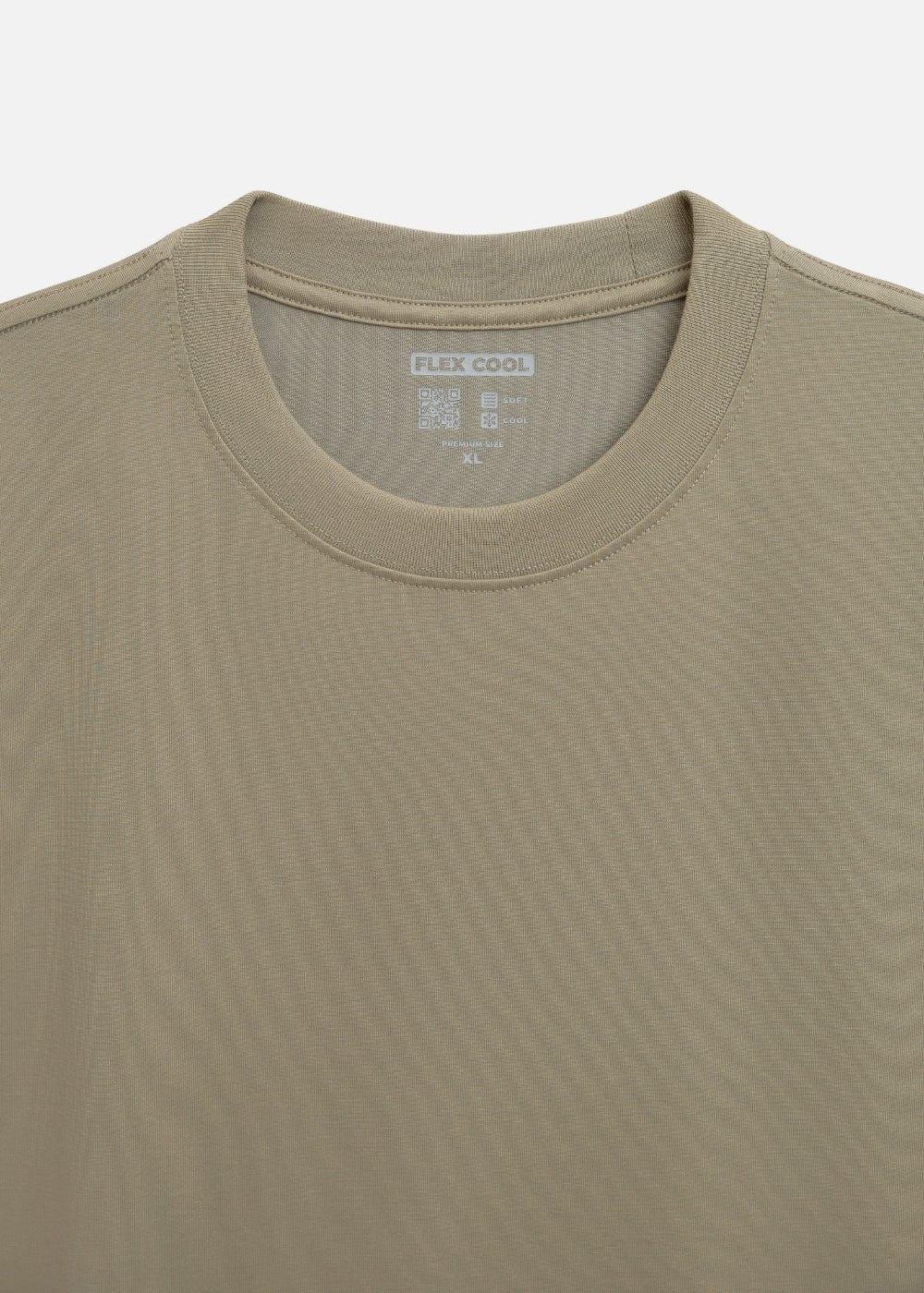 Áo Thun Flexcool Mát Lạnh The Minimalist 005 Xanh Lá Tối - YaMe.vn