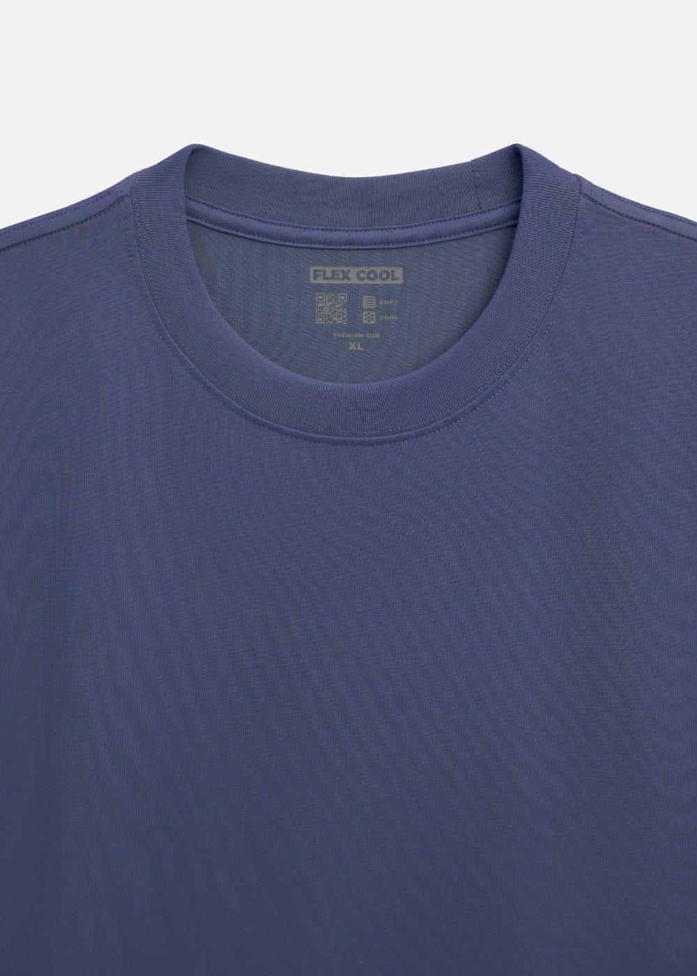 Áo Thun Flexcool Mát Lạnh The Minimalist 005 Xanh Dương - YaMe.vn