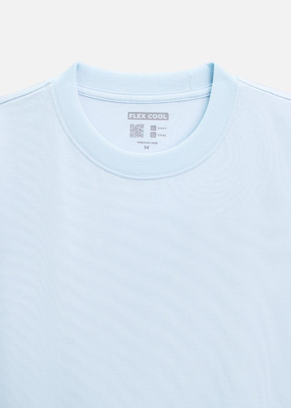 Áo Thun Flexcool Mát Lạnh The Minimalist 005 Xanh Dương Nhạt - YaMe.vn