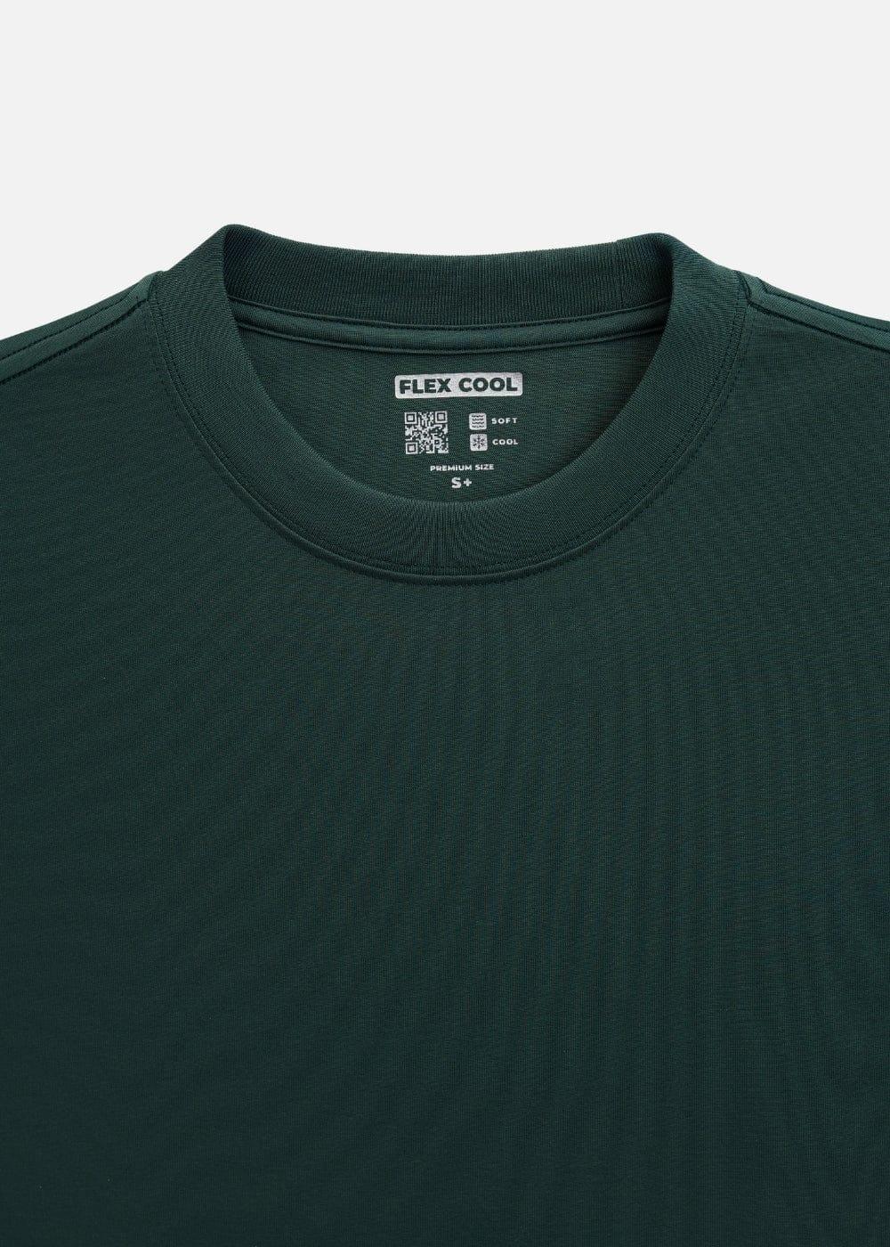 Áo Thun Flexcool Mát Lạnh The Minimalist 005 Xanh Lá Đậm - YaMe.vn