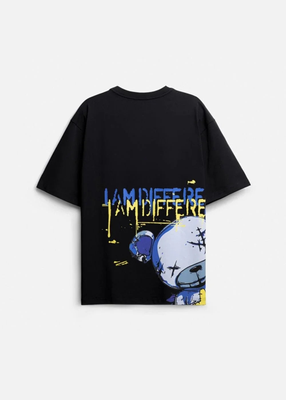 Áo Thun Cartoon Cotton Co Giãn No Style 08 Đen - YaMe.vn