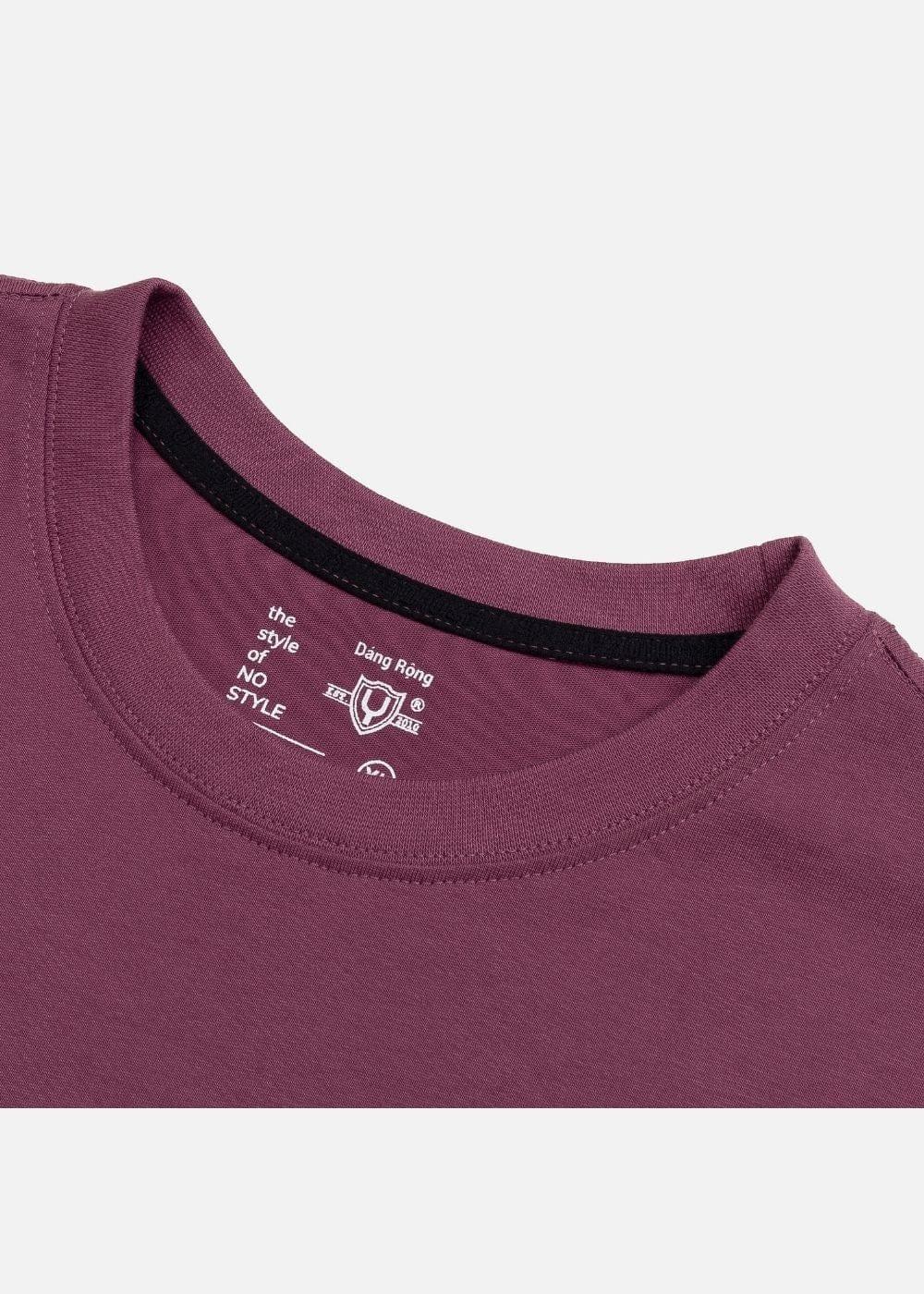 Áo Thun Aura Cotton Mềm Mại No Style M13 Đỏ Đậm - YaMe.vn