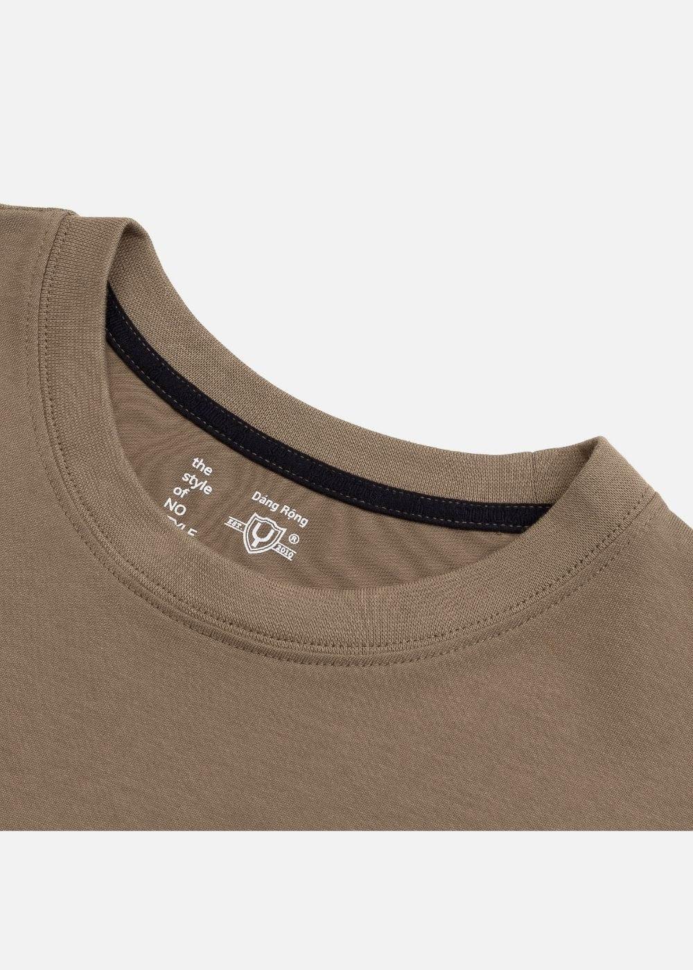 Áo Thun Aura Cotton Mềm Mại No Style M13 Nâu - YaMe.vn