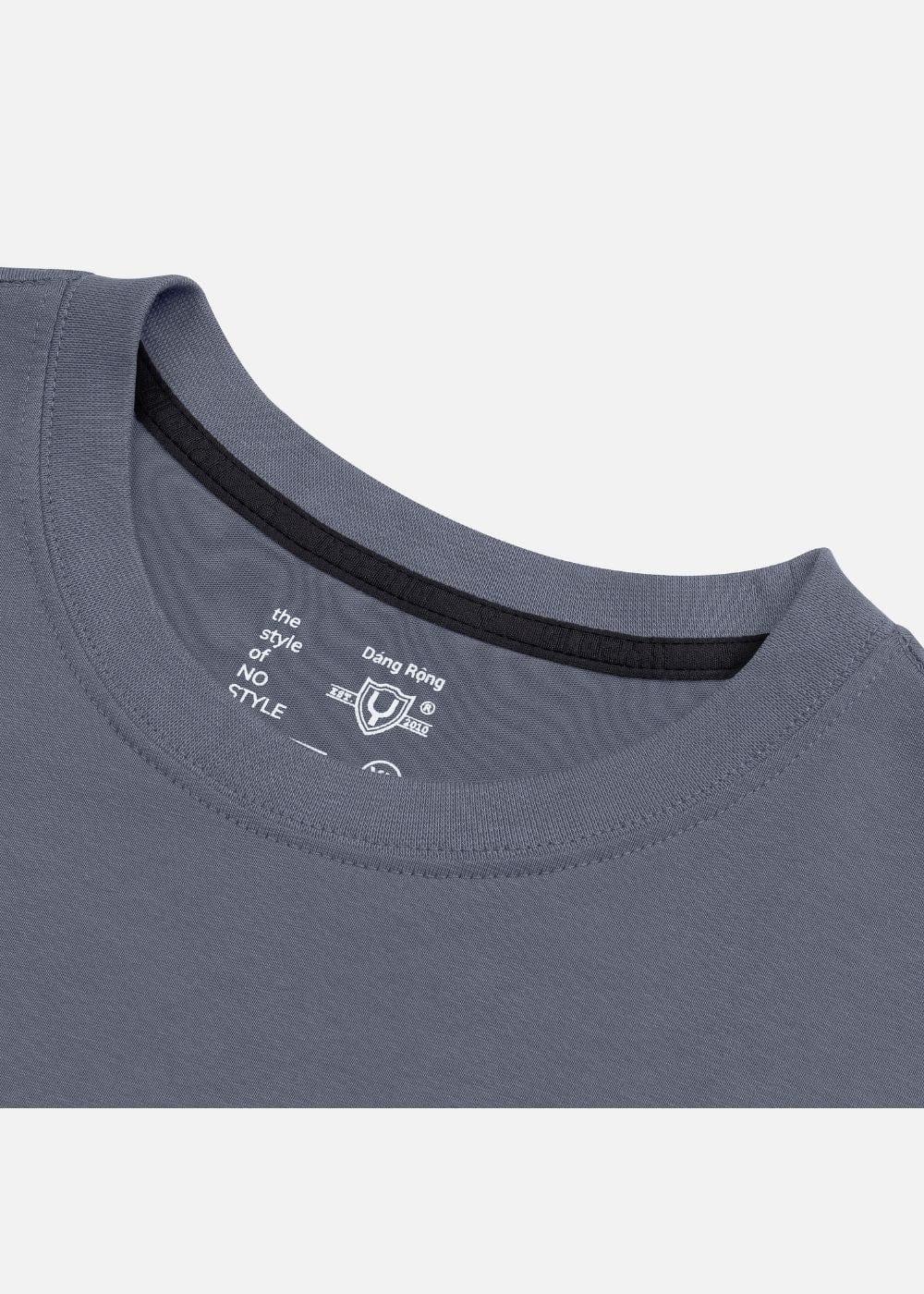 Áo Thun Aura Cotton Mềm Mại No Style M13 Xám Đậm - YaMe.vn