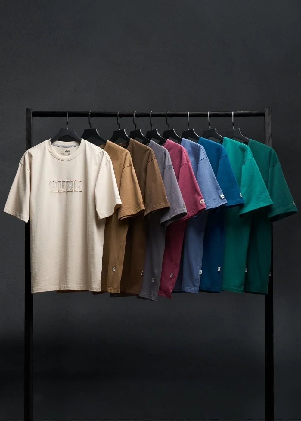 Áo Thun Aura Cotton Mềm Mại No Style M13 Xám Đậm - YaMe.vn