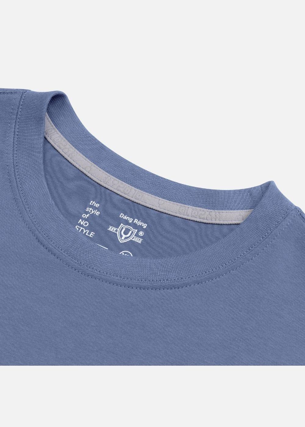 Áo Thun Aura Cotton Mềm Mại No Style M13 Xanh Dương Nhạt - YaMe.vn