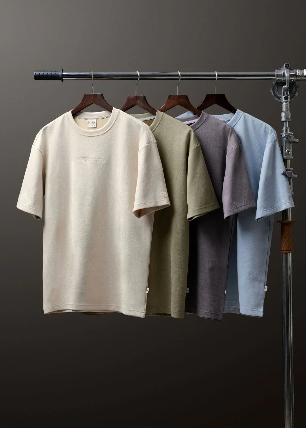 Áo Thun Suede Mềm Mịn The Weekend 014 Rêu Xám - YaMe.vn