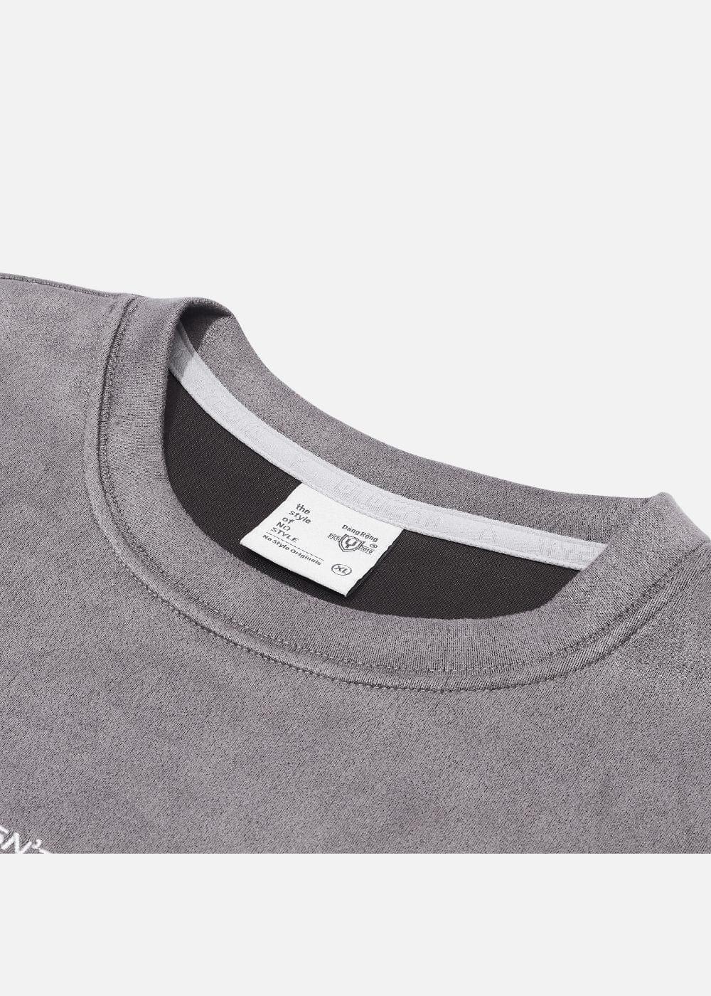 Áo Thun Suede Mềm Mịn The Weekend 014 Xám Đậm - YaMe.vn