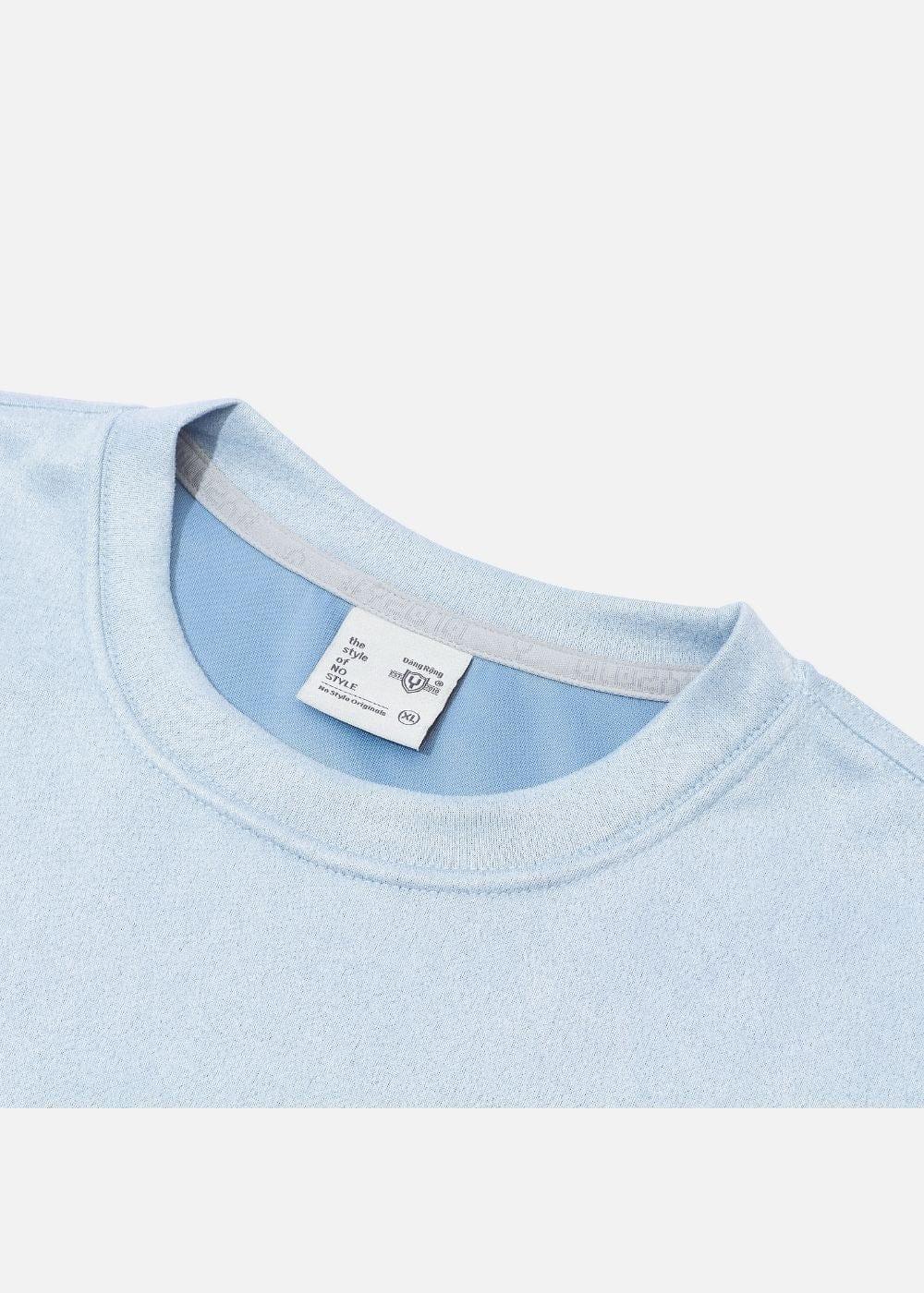 Áo Thun Suede Mềm Mịn The Weekend 014 Xanh Dương Nhạt - YaMe.vn