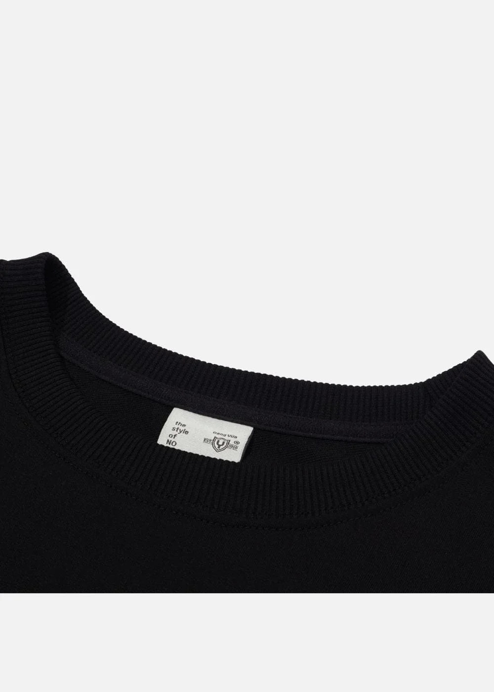 Áo Thun Sweater Cotton Co Giãn No Style M19 Đen - YaMe.vn