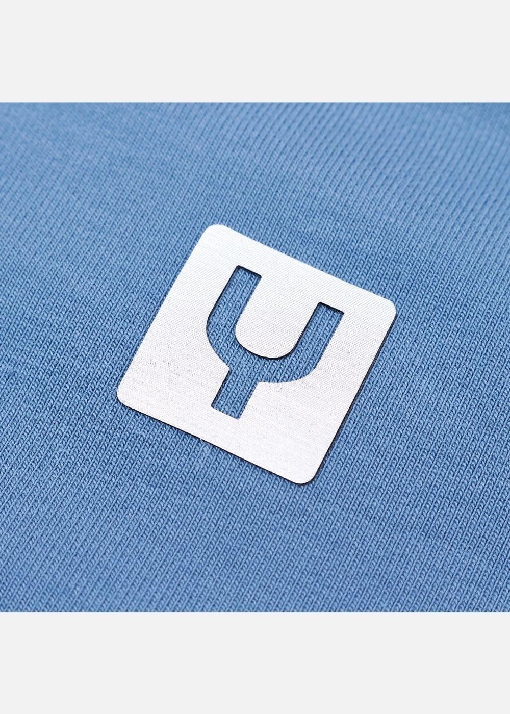 Áo Thun Sweater Cotton Co Giãn No Style M19 Xanh Dương Nhạt - YaMe.vn