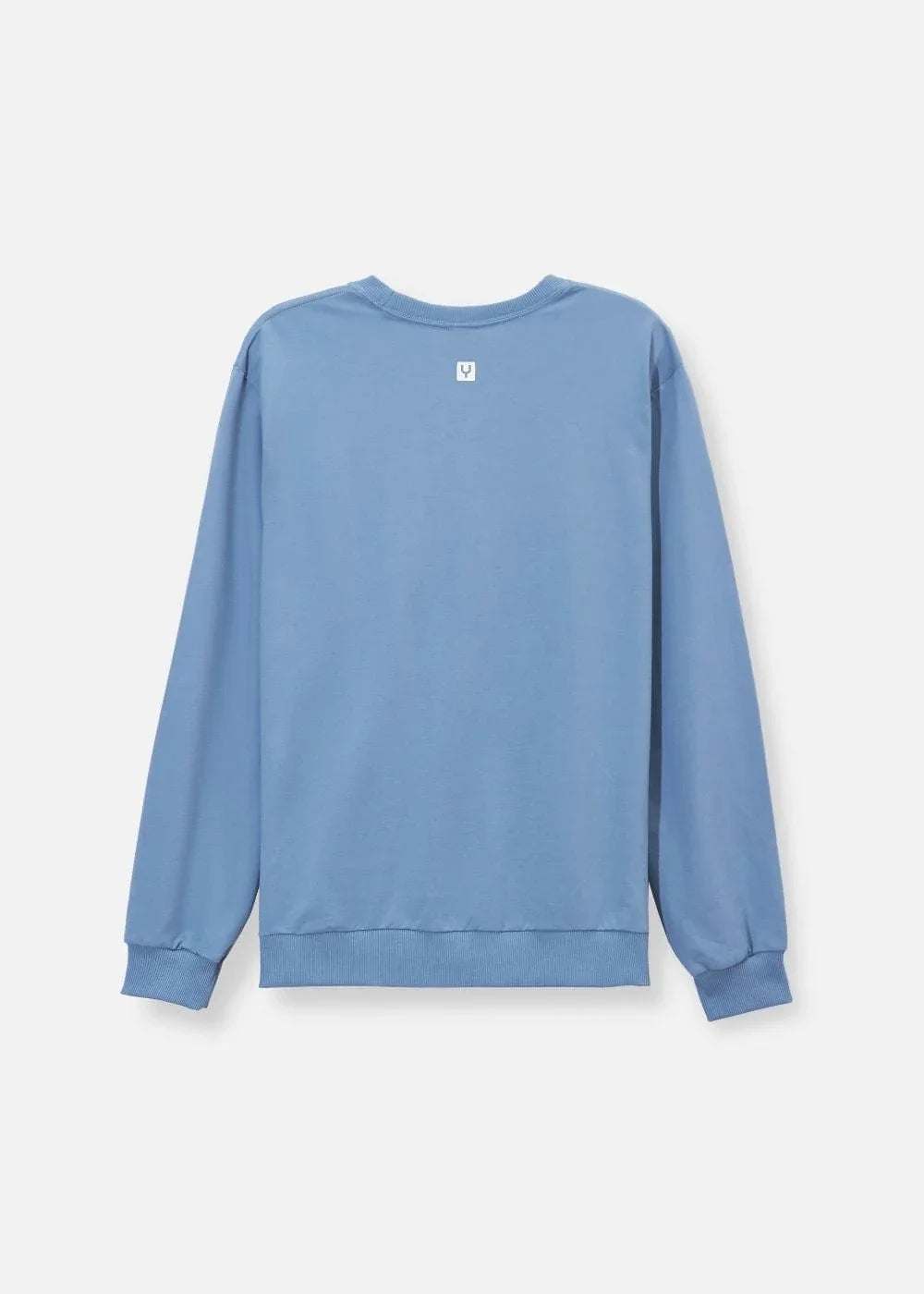 Áo Thun Sweater Cotton Co Giãn No Style M19 Xanh Dương Nhạt - YaMe.vn