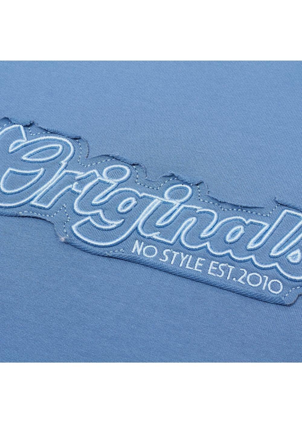 Áo Thun Sweater Cotton Co Giãn No Style M19 Xanh Dương Nhạt - YaMe.vn