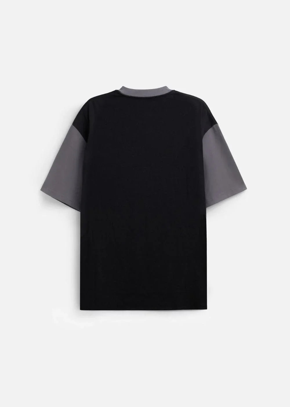 Áo Thun Cotton Phối Màu Mềm Mịn Thoáng Mát No Style M2 Xám Đen - YaMe.vn