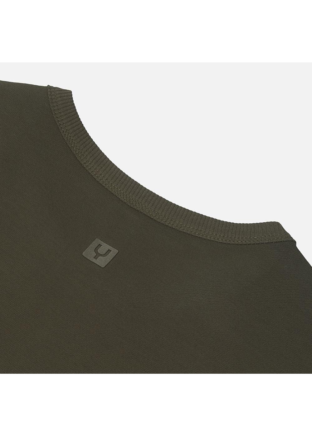 Áo Thun Sweater Cotton Giữ Ấm No Style M20 Xanh Lá Đậm - YaMe.vn