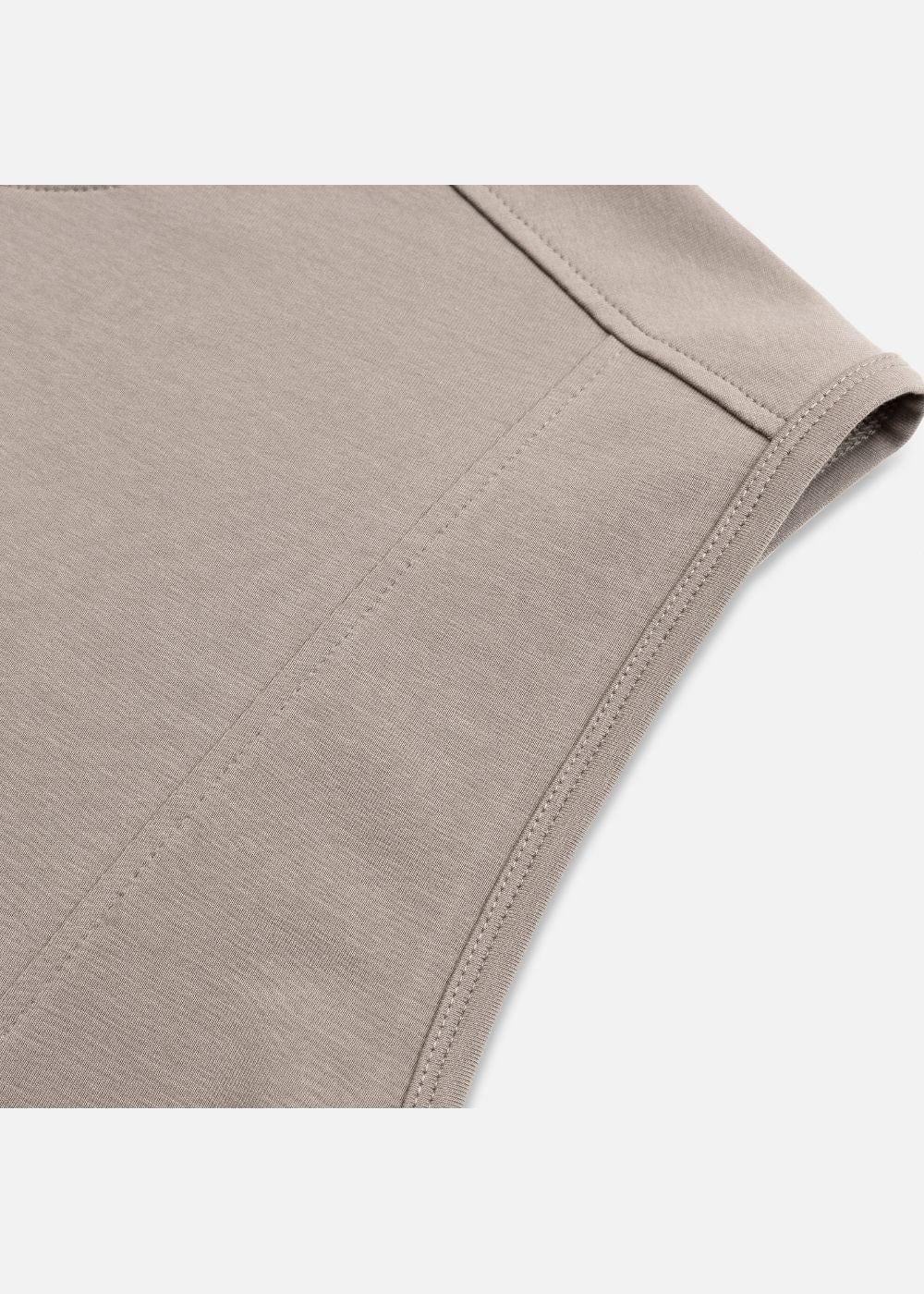 Áo Thun 3 Lỗ Cotton Siêu Mềm No Style M21 Nâu - YaMe.vn