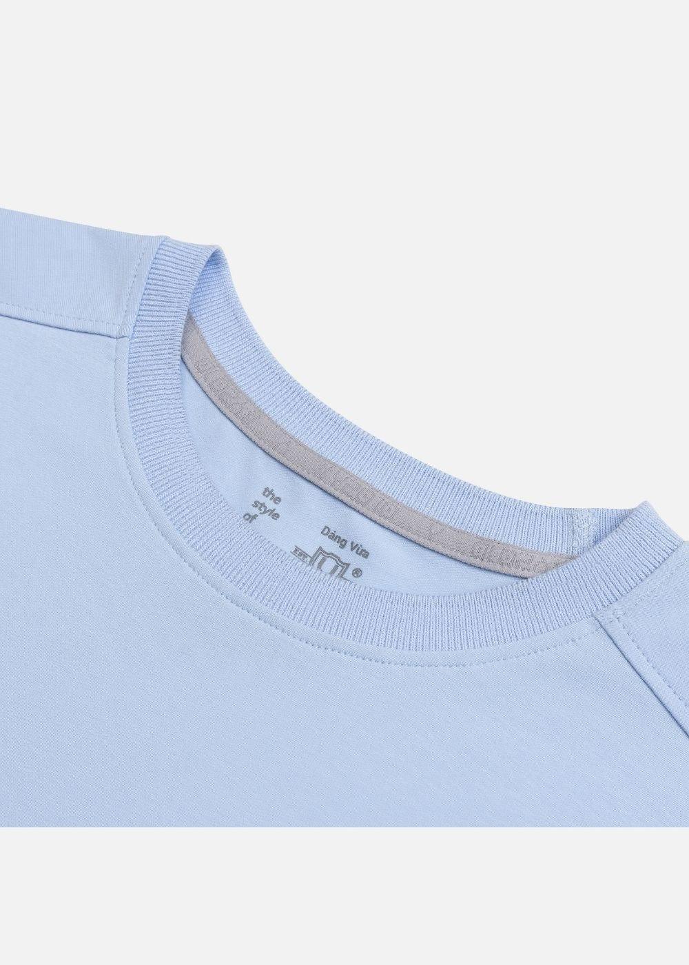 Áo Thun 3 Lỗ Cotton Siêu Mềm No Style M21 Xanh Dương Nhạt - YaMe.vn