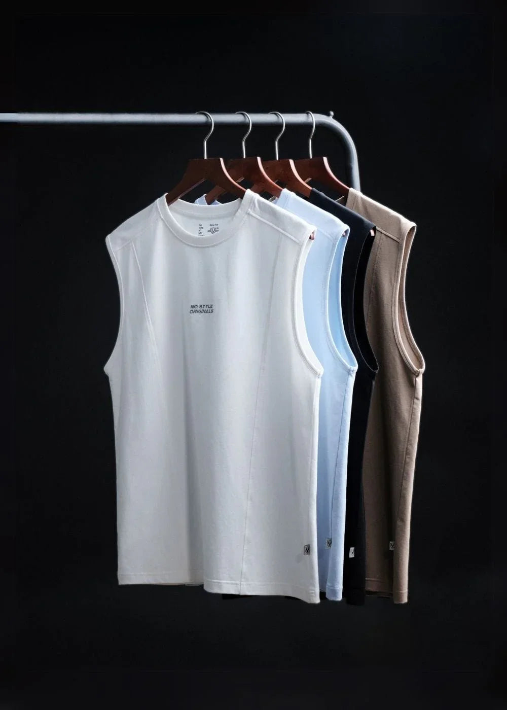 Áo Thun 3 Lỗ Cotton Siêu Mềm No Style M21 Xanh Dương Nhạt - YaMe.vn