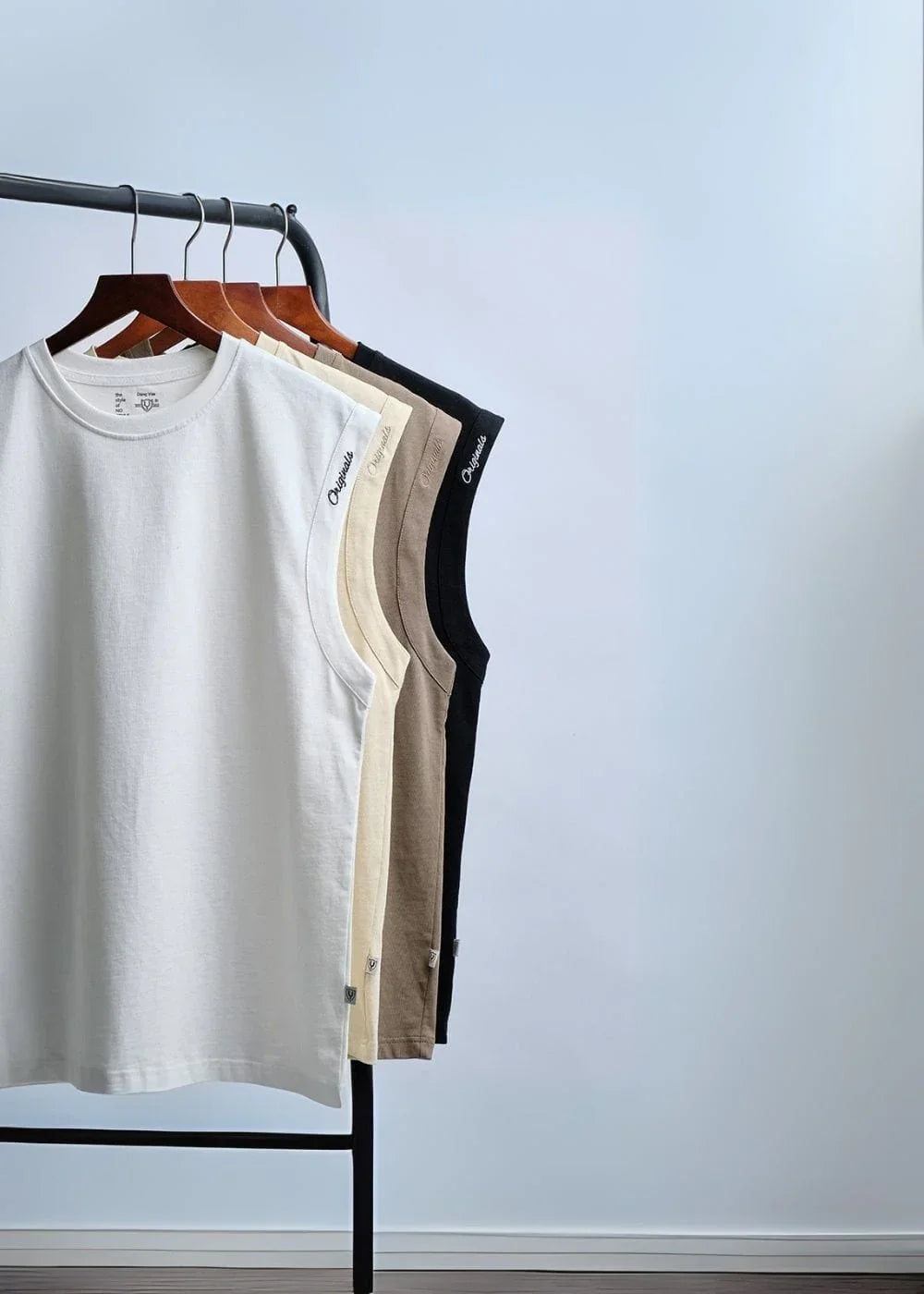 Áo Thun 3 Lỗ Basic Mềm Mại Thoáng Mát No Style M22 Trắng - YaMe.vn